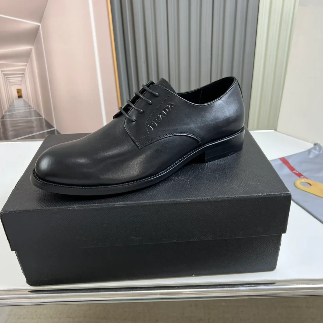 Men's shoes 💰520💰 Prada.PRADA men's business casual leather shoes, 1:1 shipment ⬆️Luxurious and noble 👞All imported original brand leather materials, just to create a more comfortable wearing experience, upper: original cowhide ➕Imported full cow lining, original outsole ✔️36-45 (45 non-returnable)